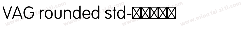 VAG rounded std字体转换